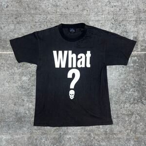 Vintage 2002 Stone Cold Steve Austin What? Skull WWF T-Shirt Large As Is